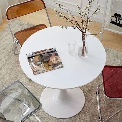 CENGHU Modern Round Dining Table, Kitchen Table Dining Room Furniture, Coffee Table, Leisure Table, End Table for Kitchen, Living Room, Dining Room