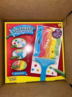 Creativity For Kids 25pc Dragon Squeegeez Magic Reveal Art Kit : Target