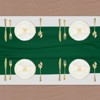 Unique Bargains  Light Elegant Romantic Chiffon Table Runner 27.5" x 118" 2 Pcs - 3 of 4