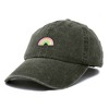 Dalix Robot Embroidered Glow in the Dark Retro Dad Hat Cotton Baseball Cap Adjustable Mens - 4 of 4