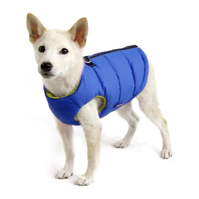 Gooby Padded Vest Dog Jacket Solid Blue, Large