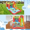 KRISRATE Inflatable Bounce House 12 x 9FT, Water Park Bouncy Castle with Long Slide, Climbing Wall, Basketball Hoop & Splash Pool for Outdoor Backyard - 4 of 4