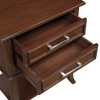 Breighton Home Sydney 2 Drawer End Table with Shelf in Espresso - 4 of 4