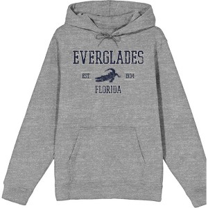 Everglades Florida Est 1934 Alligator Adult Long Sleeve Hoodie - 1 of 2