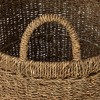 Round Seagrass Basket with Handles, Natural - 3 of 4