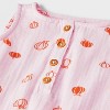 Baby Halloween Gauze Pumpkin Romper - Cat & Jack™ Pink - 3 of 4