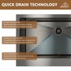 CASAINC 30" Stainless Steel Single Bowl Farmhouse Apron Kitchen Sink with Included Drain Rack & Drain Strainer - 4 of 4