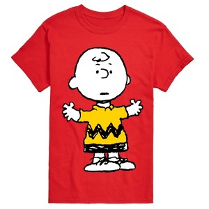 Men's - Peanuts - Charlie Brown Standing- Men's Short Sleeve Graphic T-Shirt Short Sleeve Graphic T-Shirt - 1 of 4