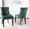 Harlow 19" H Tufted Ring Chair With Nail Head Trim (Set of 2) - MCR4716 - Safavieh Couture - 3 of 4
