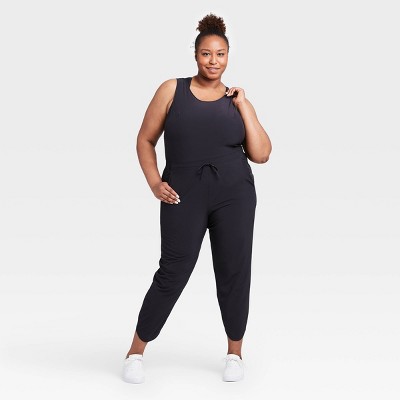 plus size stretch jumpsuits