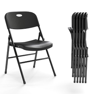 Real Relax Large Back Folding Chair,Heavy Duty Plastic Folding Chair for Indoor Outdoor Events, Wedding, Party, Restaurant, Meeting - 1 of 4