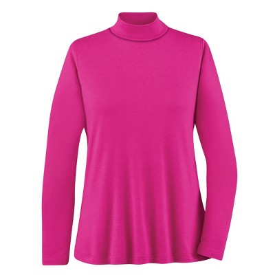 Collections Etc Easy-to-Wear Ladies Mockneck Knit Long Sleeve Top
