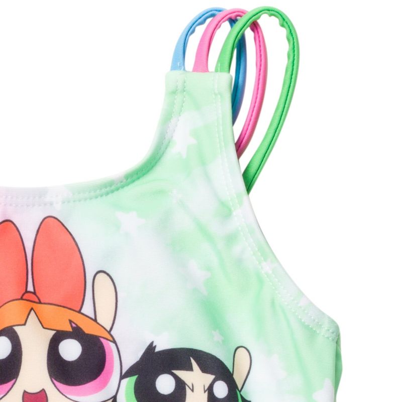 Powerpuff Girls Blossom Bubbles Buttercup One Piece Bathing Suit Toddler, 5 of 7