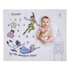 NoJo Disney Peter Pan White Let The Adventure Begin Super Soft Photo Op Milestone Baby Blanket - 2 of 4