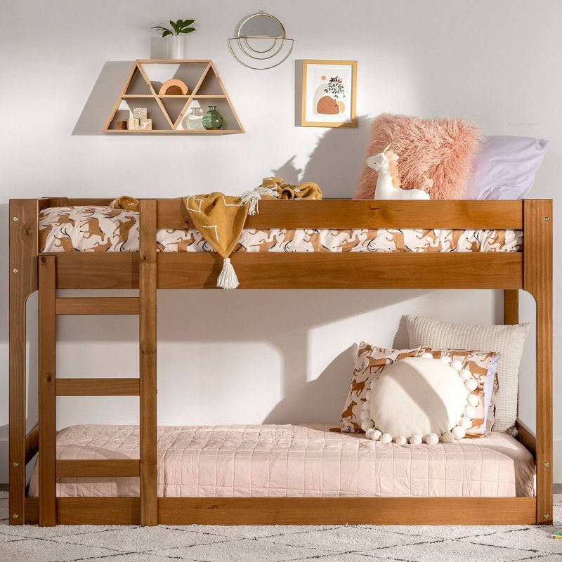 Twin Over Twin Indy Contemporary Solid Wood Bunk Bed - Saracina Home, 3 of 21