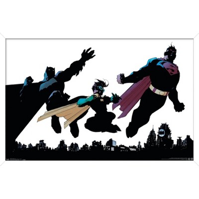 superman batman silhouette