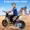 24V Electric Dirt Bike, Up to 13.67Mile/h Long-Range, Ride on Motorcycle with Rear Wheel Suspension, 12 Miles Range, Birthday & Xmas Gifts - 3 of 4