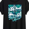 Women's - Disney - Minnie Mouse Plaid Grid Oversized Graphic T-Shirt - 2 of 4