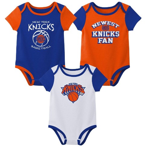 Nba New York Knicks Infant Boys' 3pk Bodysuit Set : Target