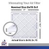 Filter King 8x19.5x1 Air Filter | 4-PACK | Carbon MERV 8 HVAC Pleated A/C Furnace Filters | MADE IN USA | Actual Size: 08 x 19.5 x .75" - 2 of 4
