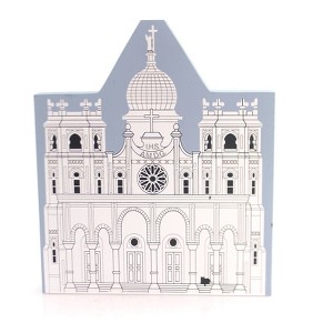 Cat's Meow Village 7.0 Inch Sacred Heart Church Galveston Series Retired Village Buildings - 1 of 2
