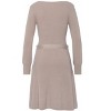 Women's V-Neck Belted Sweater Dress - LASCANA - 4 of 4