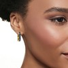 Ross-Simons Onyx Paper Clip Link Hoop Earrings in 18kt Gold Over Sterling - 2 of 3