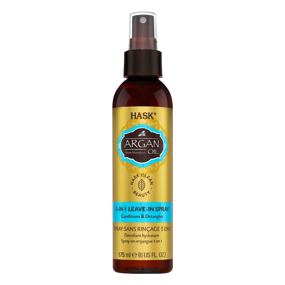 Photos - Hair Styling Product Hask Argan Oil Conditions & Detangles Leave-In Spray - 6 fl oz 