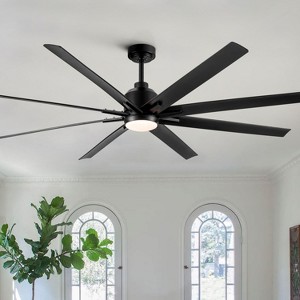 BestParts 72 Inch Ceiling Fan, Smart Ceiling Fan with Light, 3 Color Temperatures, DC Motor, Remote Control and App Control - 1 of 4