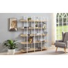 Dolonm 70.9 in. Tall  5-Tier Home Office Bookshelf,  5-Shelf Vintage Industrial Style Bookcase with Open Storage - 4 of 4