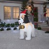 Gemmy Christmas Airblown Inflatable St. Bernard Giant, 9 ft Tall, White - 2 of 2
