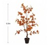1Pack Autumn Eucalyptus Artificial Tree  3ft Fake Eucalyptus Plants Fall Eucalyptus Tree Autumn Ficus Fall Tree Artificial Silk Plants For Patio Porc - 4 of 4
