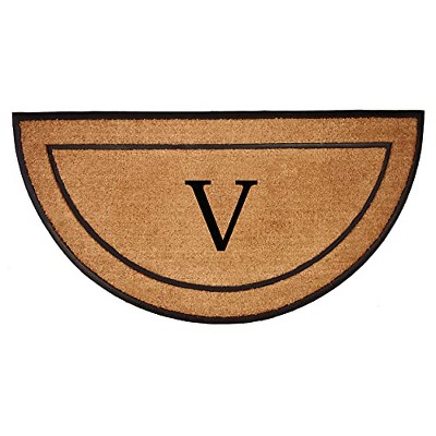 Calloway Mills 106573672V The General Monogram Doormat, 24" x 36", Letter V