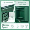 Lyngins 30" Freestanding Bathroom Vanity with Sink, Acacia Wood Bathroom Storage Cabinet with Soft-Closing Door, 1 Tip-Out + 3 Drawers, Gold Knobs - 3 of 4