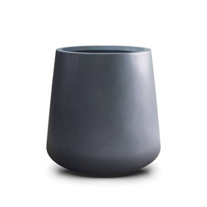 Rosemead Home & Garden, Inc. Kante Concrete Indoor Planter Pots Charcoal Gray 11.81"x11.81"x12.2" - 1 of 3