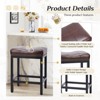 NicBex PU Leather Dining Chairs Set of 2,Modern Upholstered Armless Kitchen Chairs for Dining room,Living Room,Kitchen - 4 of 4