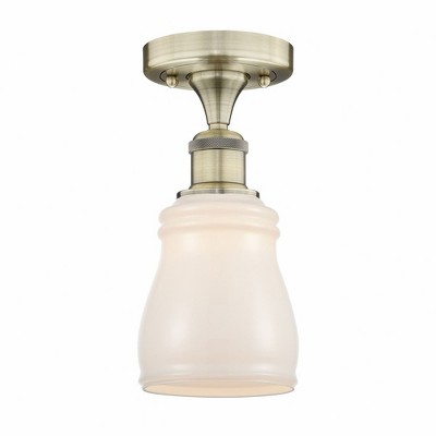 Ellery - 1 Light Semi-Flush Mount In Nautiical Style-9.75 Inches Tall and 4.75 Inches Wide