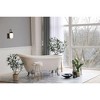 Elegant Lighting Kace 1 light Black and frosted white glass wall sconce - 2 of 4