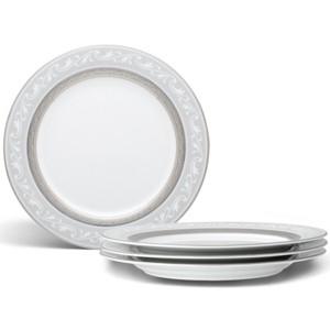 Noritake Crestwood Platinum Set of 4 Accent/Luncheon Plates - 1 of 4