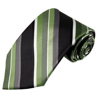 Men's Stripe 3.5 Inch Wide And 62 Inch X-Long Woven Neckties