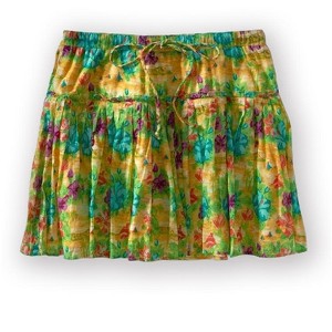 Aeropostale Womens Lined Pleated Floral Mini Skirt - 1 of 1