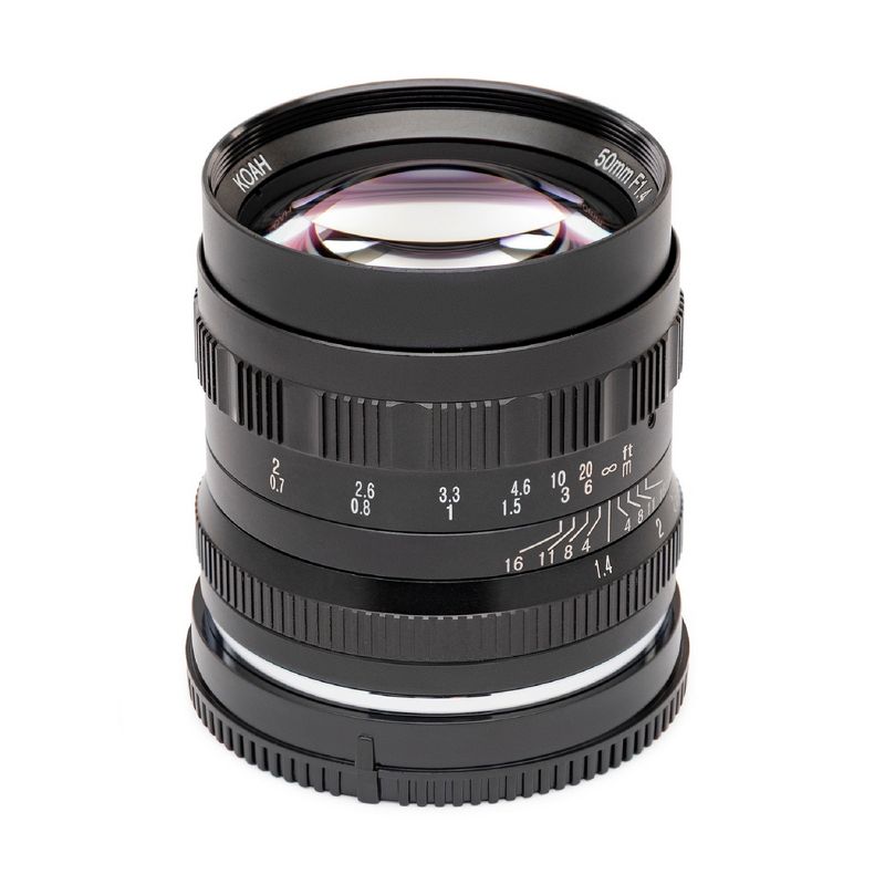 Koah Artisans Series 50mm f/1.4 Manual Focus Lens for Fujifilm FX (Black), 2 of 4