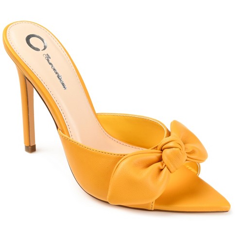 Journee Collection Womens Zelah Tru Comfort Foam Open Toe High Stiletto  Pumps Orange 12