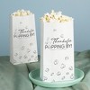 Big Dot of Happiness Thanks for Popping By Popcorn Bags, Party Favor Snack Treats, Free-Standing Individual White Paper Bags - 25 Count - 3 of 4