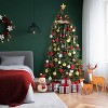 Prelit Pencil Christmas Tree 6 FT with Pine Cones & Berries, Slim Fraser Fir Tree w/700 Branch Tips & 350 Lights for Home, Office, Party Decoration - 3 of 4