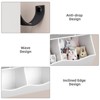 Kids Toy Storage Organizer, Kids Bookshelf with 2 Bookshelfs, 3 Removement Drawers and 2 Cubbies - 3 of 4