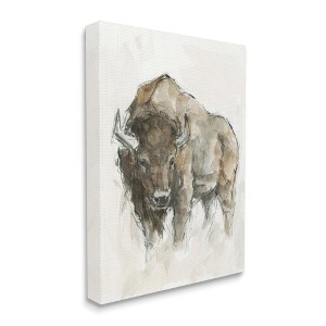 Stupell Industries Western American Buffalo Brown Country Animal - 1 of 4