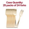Smarty Had A Party Metallic Gold Mini Plastic Tasting Forks - 600 pcs - 4 of 4