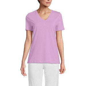 Lands' End Women's Relaxed Supima Cotton T-Shirt - 1 of 3