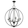 Livex Lighting Arabella 6 - Light Pendant in  Black/Brushed Nickel - 4 of 4